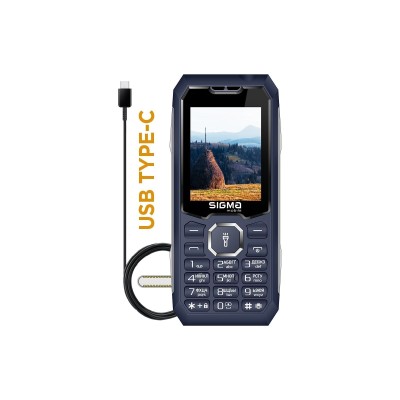 Мобільний телефон Sigma Mobile X-Style 341 BRO Tupe-C Blue