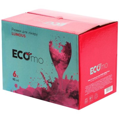 Чарка/стопка ECOMO LUMOUS /НАБІР/ 6X95 мл д/лікеру (GB08R3988) Чарка/стопка ECOMO LUMOUS /НАБІР/ 6X95 мл д/лікеру (GB08R3988)