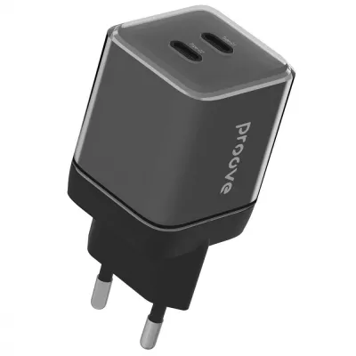 Зарядний Пристрій Proove Pure GaN Max 67W (Type-C + Type-C) (WCPU67022201) black