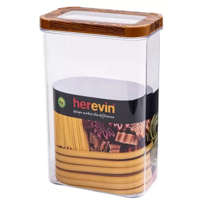 контейнер пл. HEREVIN WOOD Transparent Lid 2.5 л (161208-003)