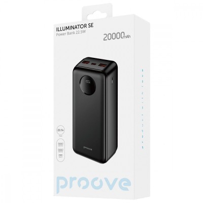 Портативна батарея Proove 20000mAh 22.5W Illuminator SE (PBIL20212201) Black