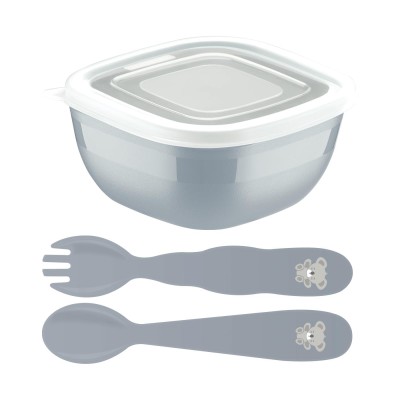 Набір посуду дит. TRAMONTINA Baby Le Petit 3пр. gray (23797/603) Набір посуду дит. TRAMONTINA Baby Le Petit 3пр. gray (23797/603)