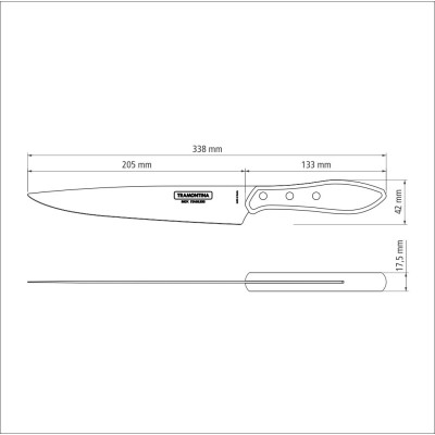 Ніж TRAMONTINA Barbecue POLYWOOD ніж д/м`яса 203мм инд.бл (21190/178) Ніж TRAMONTINA Barbecue POLYWOOD ніж д/м`яса 203мм инд.бл (21190/178)
