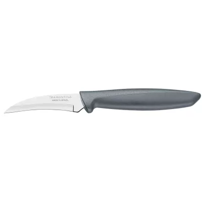 Ніж TRAMONTINA PLENUS grey ніж шкіроз`ємний 76мм інд.блістер (23419/163)