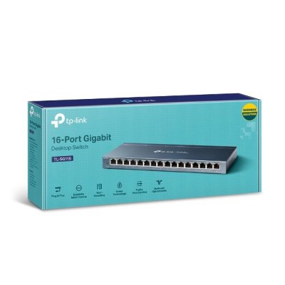 16-портовий гігабітний настільний комутатор, TL-SG116 TP-LINK 16-портовий гігабітний настільний комутатор, TL-SG116 TP-LINK