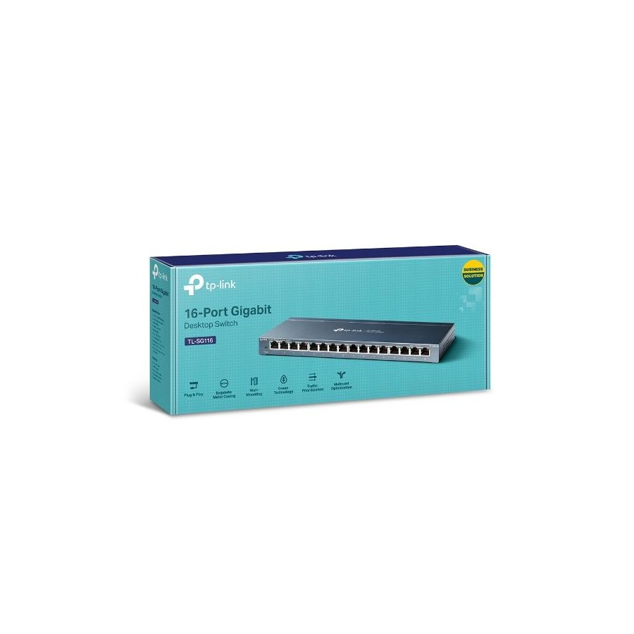 16-портовий гігабітний настільний комутатор, TL-SG116 TP-LINK 16-портовий гігабітний настільний комутатор, TL-SG116 TP-LINK