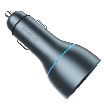 АЗП Proove Super Charge 130W (2 Type-C + USB) metal gray
