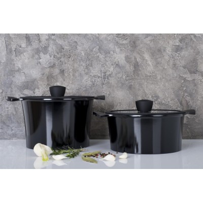 Каструля RINGEL Zitrone Black 24x16.2 см (5.8л) з кришкою (RG-2108-24/2 BL) Каструля RINGEL Zitrone Black 24x16.2 см (5.8л) з кришкою (RG-2108-24/2 BL)