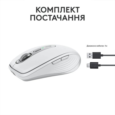 Миша бездротова Logitech MX Anywhere 3S Pale Grey (910-006959)