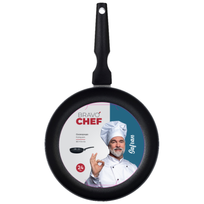 Сковорода BRAVO CHEF Safran 24 см б/кришки (BC-1114-24)