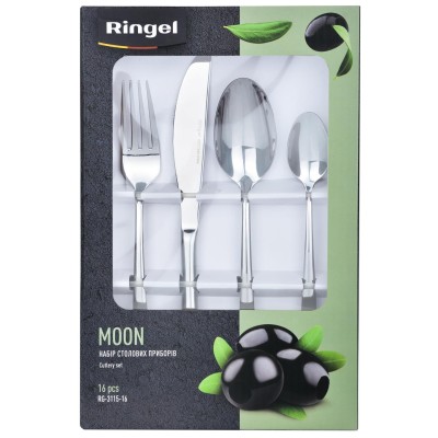 Столові прилади RINGEL MOON Набір столових приборів 16 пр. (RG-3115-16)