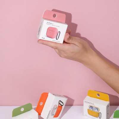 Чохол Silicone Case New for AirPods 4 pink