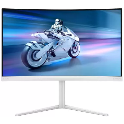 Монiтор TFT PHILIPS 27" Evnia 27M2C5201L/00 VA Curved 180Hz HDMI DP Ambiglow White