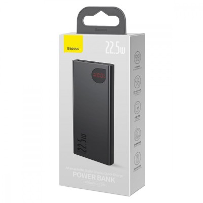 Портативна Батарея Baseus 10000mAh 22.5W Adaman Metal Digital Display Overseas Edition (PPAD070001) Black