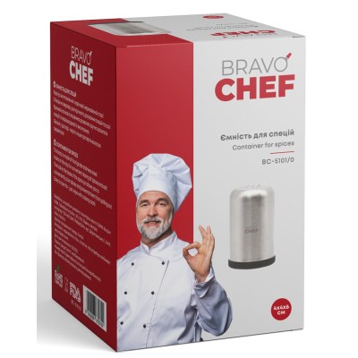 Спецівниця BRAVO CHEF Ємність для солі або перцю (BC-5101/0) Спецівниця BRAVO CHEF Ємність для солі або перцю (BC-5101/0)