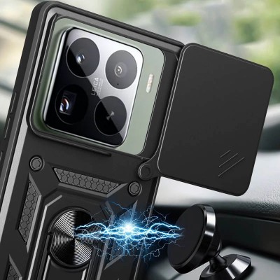 Ударостійкий чохол Camshield Serge Ring для Xiaomi 15 Чорний