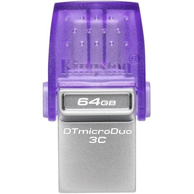Флеш-пам'ять USB Kingston DT microDuo 3C 64GB USB-A+USB-C (DTDUO3CG3/64GB)