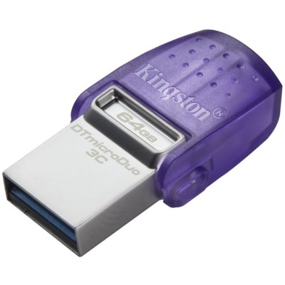 Флеш-пам'ять USB Kingston DT microDuo 3C 64GB USB-A+USB-C (DTDUO3CG3/64GB)