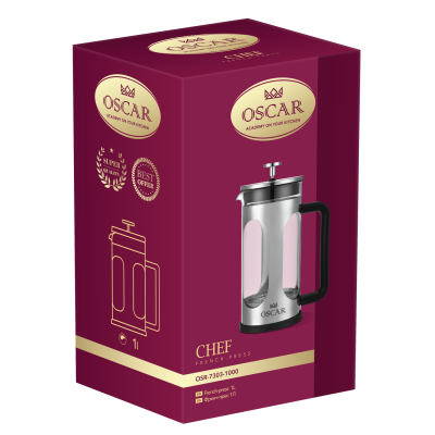 Френч-прес OSCAR CHEF 1л (OSR-7303-1000) Френч-прес OSCAR CHEF 1л (OSR-7303-1000)