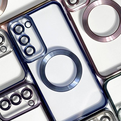 Чохол WAVE Metal Color Case with Magnetic Ring Samsung Galaxy S22 silver