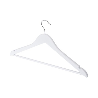 Вішалка IDEA HOME RE05163W д/од. дерево 44,5х23х1,2 см (10 шт) Білий (6707238)