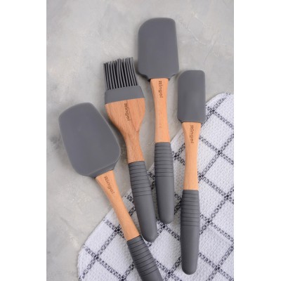 Кух.прилад RINGEL Grey line Лопатка силікон/дерево універсальна 25.5 см (RG-5128/3) Кух.прилад RINGEL Grey line Лопатка силікон/дерево універсальна 25.5 см (RG-5128/3)