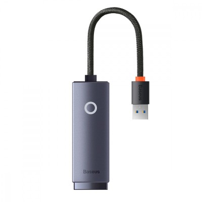 Переходник Baseus Lite Series Ethernet 1000Mbps (USB To RJ45) (WKQX000113) Gray