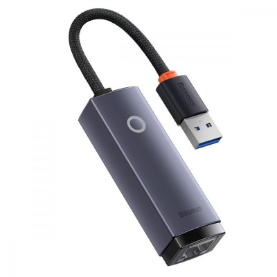 Переходник Baseus Lite Series Ethernet 1000Mbps (USB To RJ45) (WKQX000113) Gray