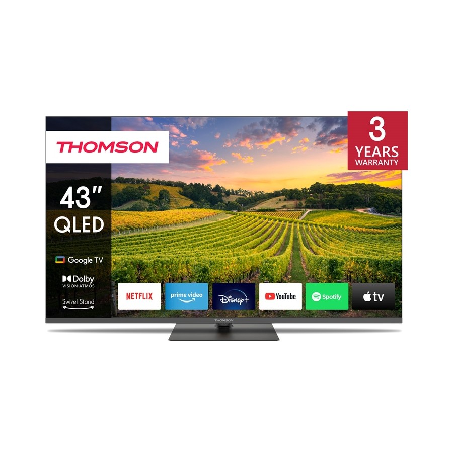 Телевізор Thomson Google TV 43" UHD QLED 43QG5C14 Телевізор Thomson Google TV 43" UHD QLED 43QG5C14