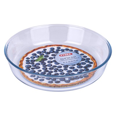 Форма с/к PYREX B&E форма скл.кругл д/пирога 26см (2.1л) sticker (828B000/B040)