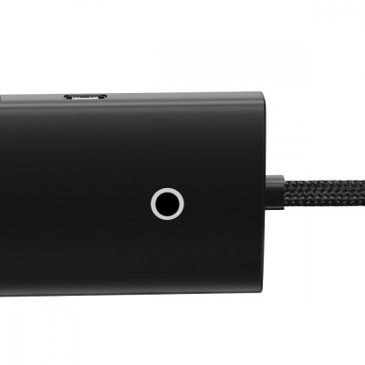 USB-хаб Baseus Lite Series 4-Port Type-C HUB Adapter (Type-C To USB 3.0*4 ) 1m (WKQX030401) Black
