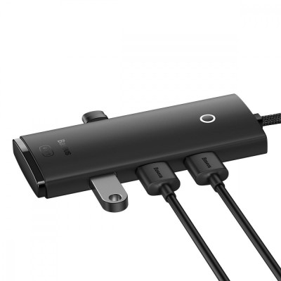 USB-хаб Baseus Lite Series 4-Port Type-C HUB Adapter (Type-C To USB 3.0*4 ) 1m (WKQX030401) Black
