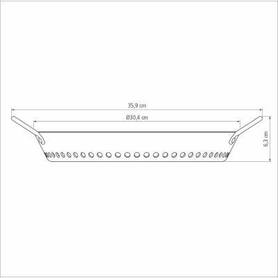 Барбекю TRAMONTINA Barbecue блюдо для овочів-гриль 30 см (20889/030)