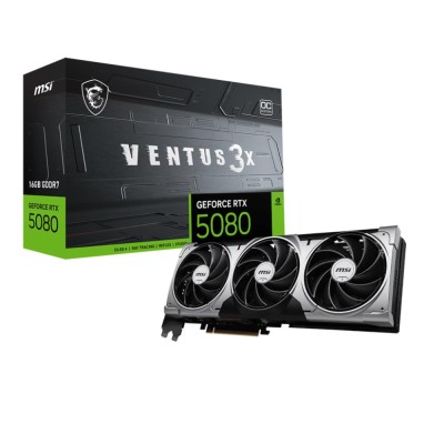 Відеокарта PCIE16 RTX5080 16GB GDDR7 RTX 5080 16G VENTUS 3X OC MSI