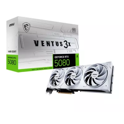 Відеокарта PCIE16 RTX5080 16GB GDDR7 RTX5080 16G VEN 3X OCWHITE MSI