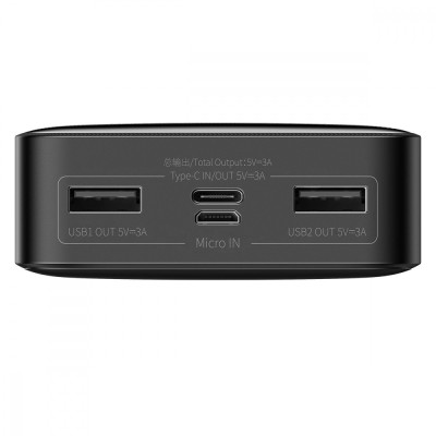 Портативна батарея Baseus 20000mAh 15W Bipow (PPBD050101) Black