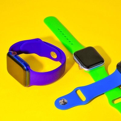 Ремінець Apple Watch Sport Band 42/44/45/46/49 mm (S/M & M/L) 3pcs red