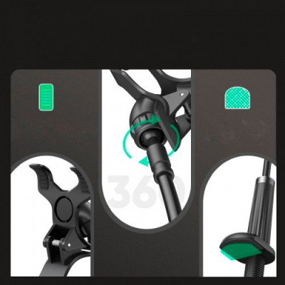 Тримач Для телефона UGREEN LP113 Multifunction Phone Clip Stand (80906) Black