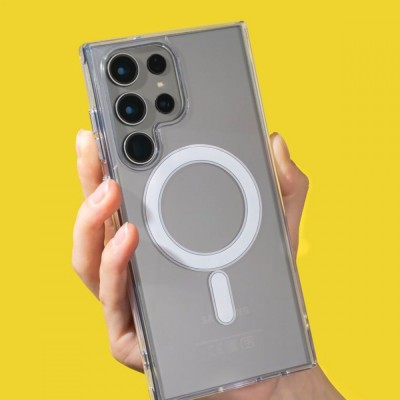 Чохол WAVE Clear Case (PC+TPU) with Magnetic Ring Samsung Galaxy A36 clear