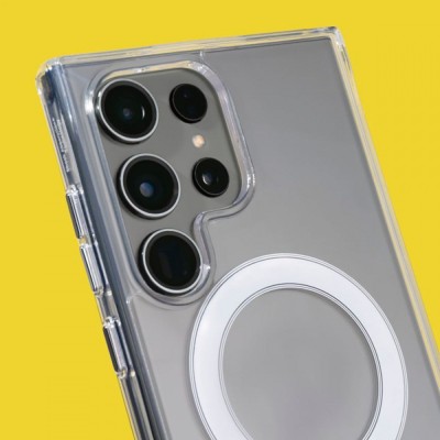 Чохол WAVE Clear Case (PC+TPU) with Magnetic Ring Samsung Galaxy A56 clear