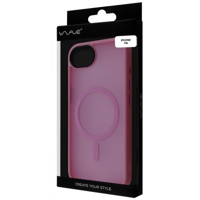 Чохол WAVE Matte Insane Case with Magnetic Ring iPhone 16е pink sand