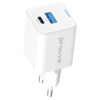 Зарядний Пристрій Proove Pocket GaN 25W (Type-C + USB) (WCPG25111202) white
