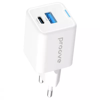 Зарядний Пристрій Proove Pocket GaN 25W (Type-C + USB) (WCPG25111202) white