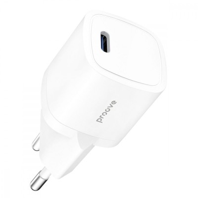 Зарядний Пристрій Proove Silicone Power 20W (Type-C) (WCSP20010002) White