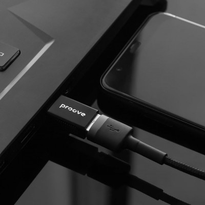 Переходник OTG Proove Extension USB to Type-C (HBEX00101001) Black