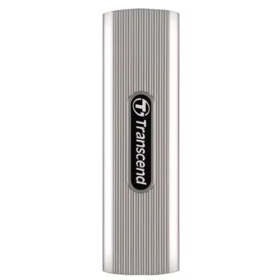 ssd зовнішній TRANSCEND 512GB ESD320A, USB 10Gbps, Type-A, Silver комп'ютерний запам'ятовувальний пристрій