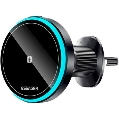 Автомобільний тримач ESSAGER Element magnetic wireless charging car bracket outlet + paste model (EZJCX-YS01-Z)