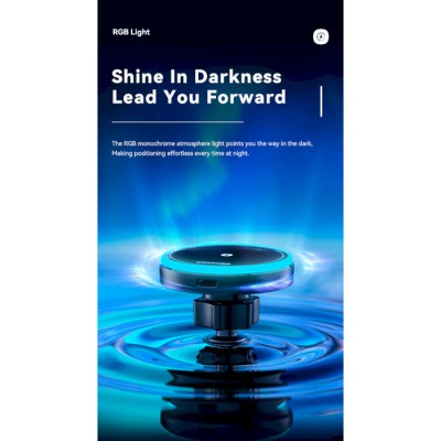 Автомобільний тримач ESSAGER Element magnetic wireless charging car bracket outlet + paste model (EZJCX-YS01-Z)