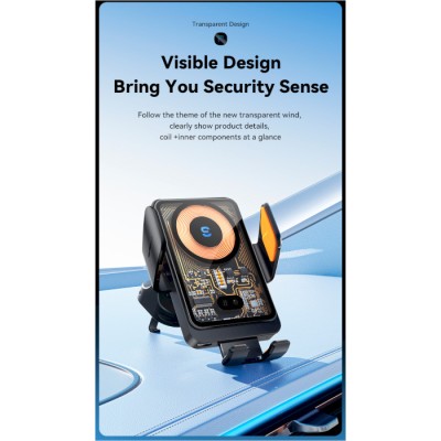 Автомобільний тримач ESSAGER Junyi 15W Wireless Phone Holder for Car (Air Outlet Type) (EZJWX-JY01-Z)