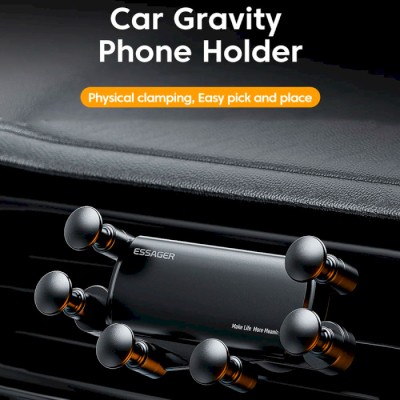 Автомобільний тримач Essager Tourist Gravity Car Mount Phone Holder (EZJZL-TR01) Black